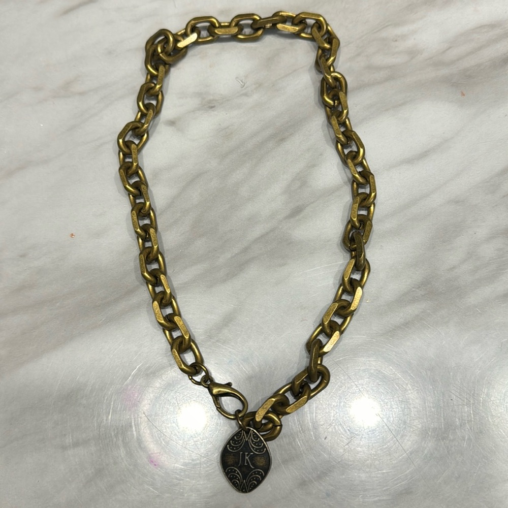Jewell Kade royal brass necklace